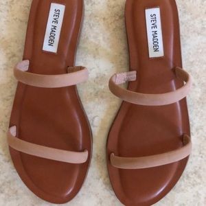 Steve Madden Myla Camel Nubuck Sandals size 8.5